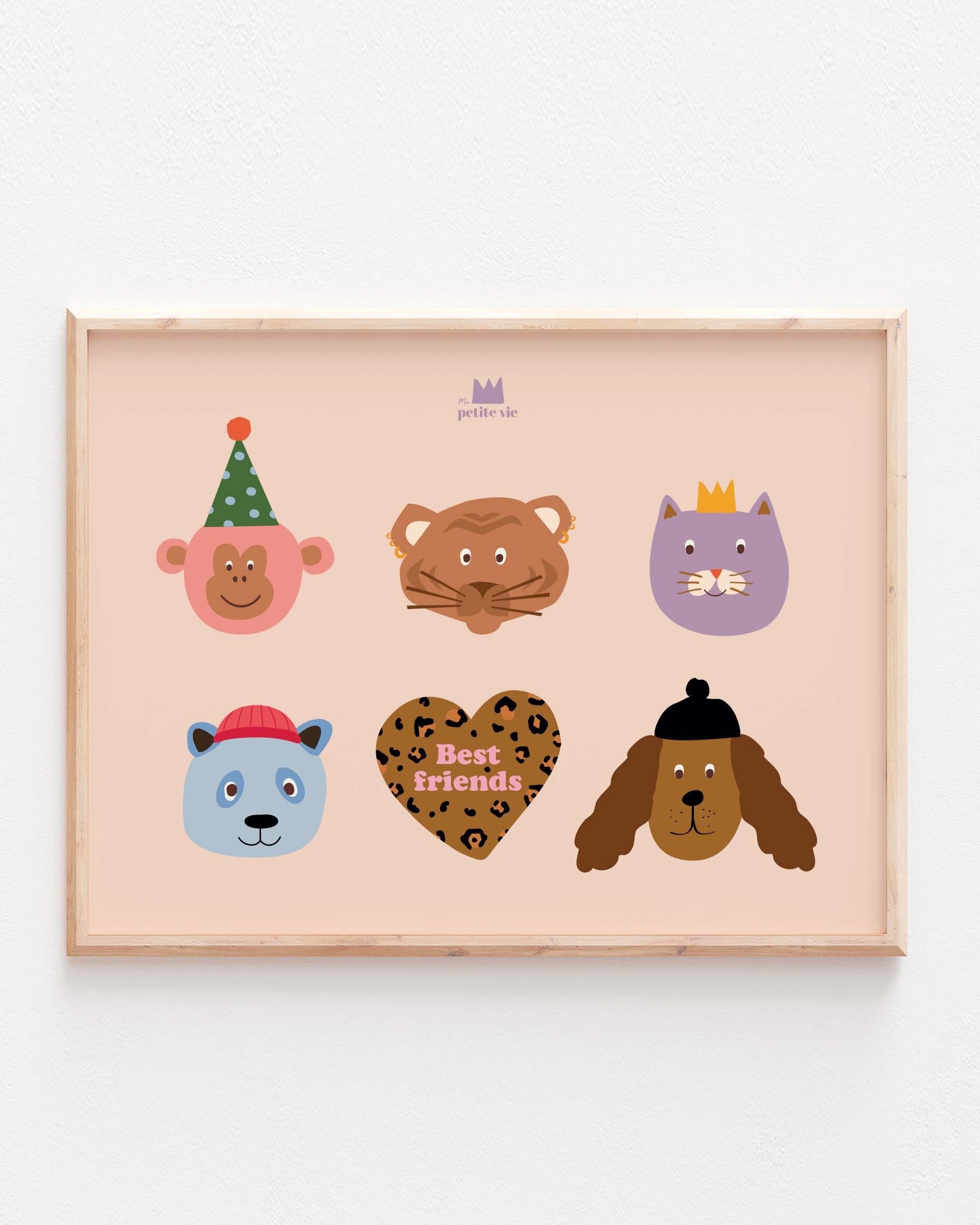 Poster - Wohndeko: Beste Freunde