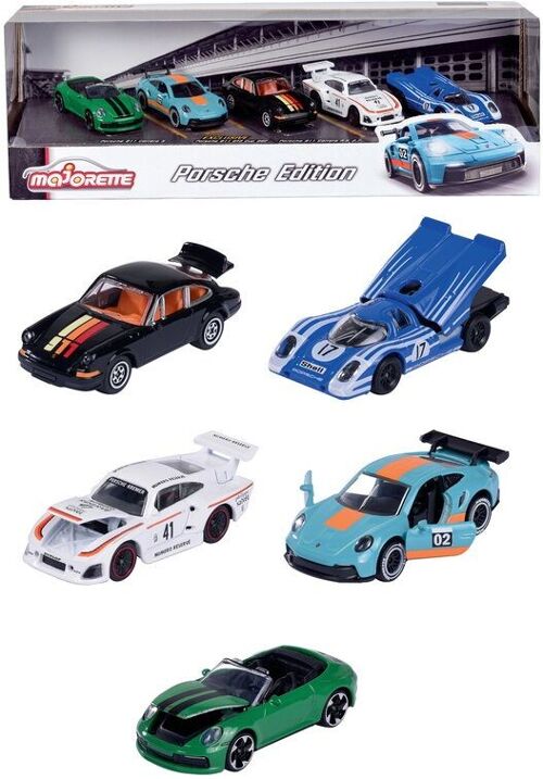 Set 5 Majorette Porsche Moto Sport