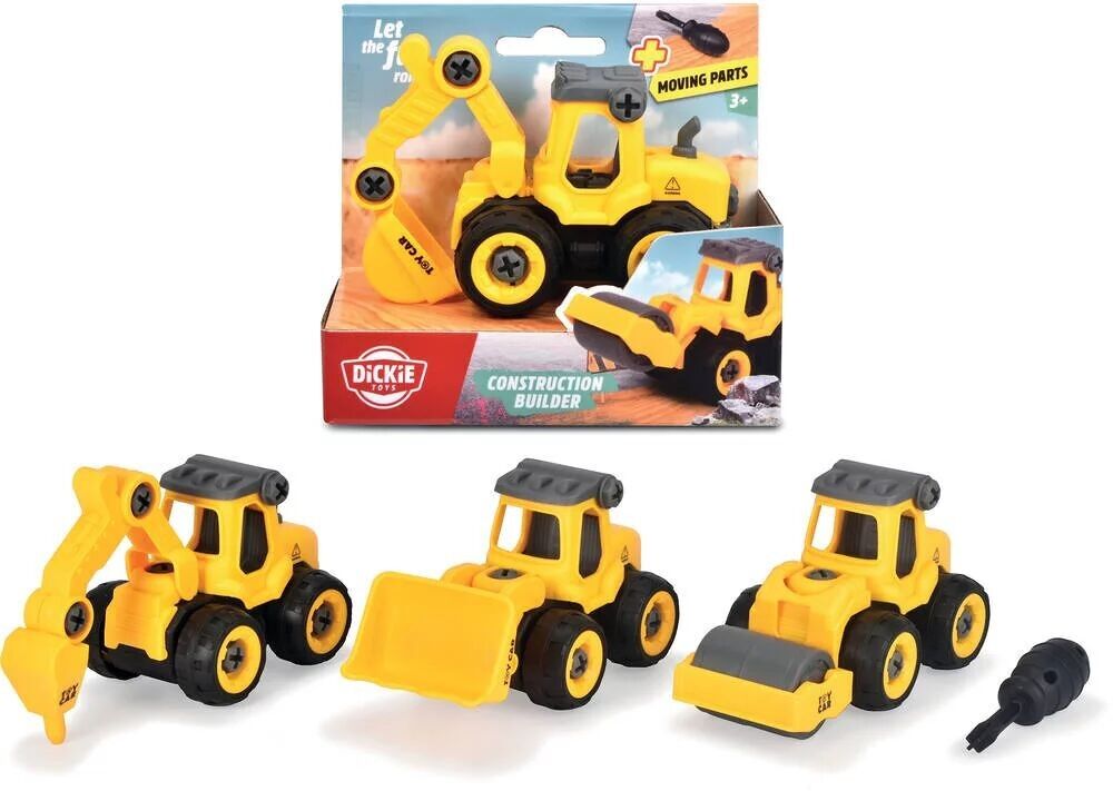 SMOBY - Dickie - Veicolo da costruzione 13CM - Modello scelto a caso