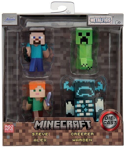 SMOBY - Set 4 Figurines 6CM Minecraft