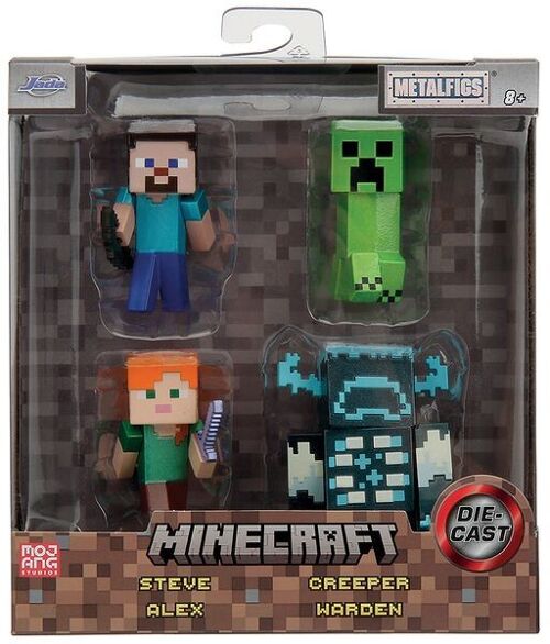 Set 4 Figurines 6CM Minecraft