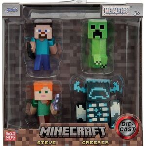 Set 4 Figurines 6CM Minecraft