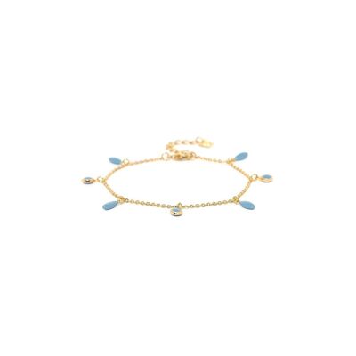BERRY   bracelet ajustable multipampilles / bleu
