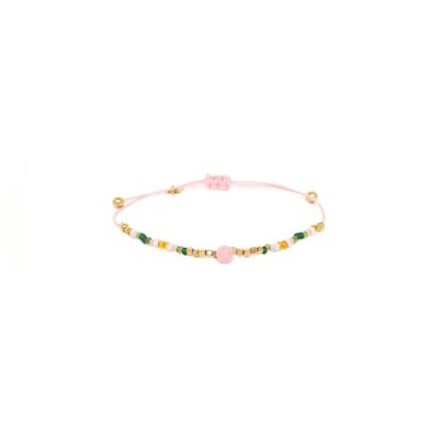 SERENITY pink macramé bracelet