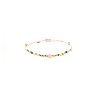 Pulsera SERENITY macramé rosa