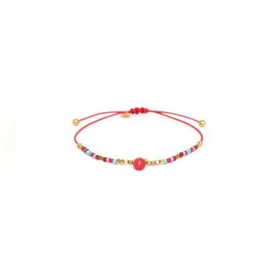 SERENITY red macramé bracelet