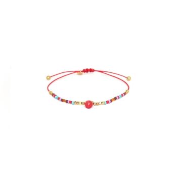 SERENITY   bracelet macramé rouge 1