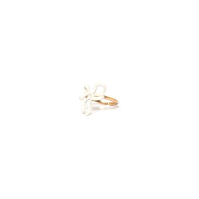 SUZY adjustable knot ring / ecru