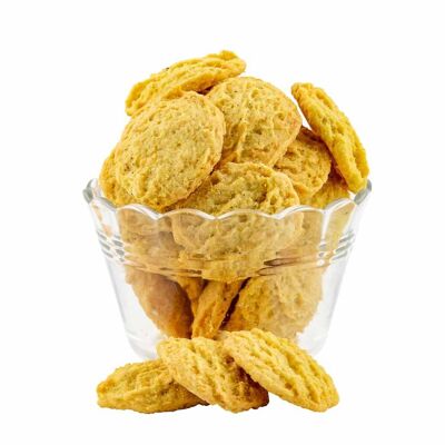 Organic Emmental Aperitif Biscuits - Bulk in 3Kg bag