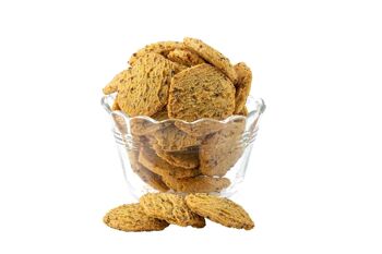 Biscuits Apéritifs Bio Moutarde à l'Ancienne - Vrac en poche de 3Kg 1