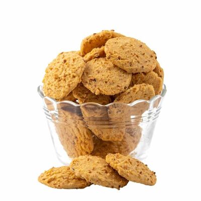 Organic Onion Paprika Aperitif Biscuits - Bulk in 3Kg bag