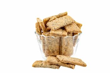 Crackers Bio Tournesol Pavot - Vrac en poche de 3Kg