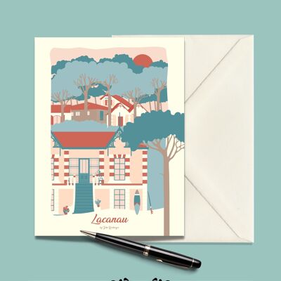 LACANAU La Maison-Postkarte – 15 x 21 cm