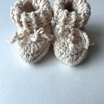 Scarpine da neonato in lana