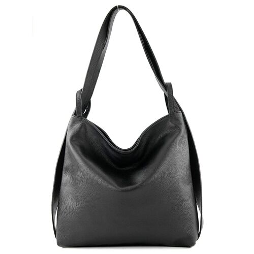 Modarno Shopper Zaino in Vera Pelle da donna 2in1