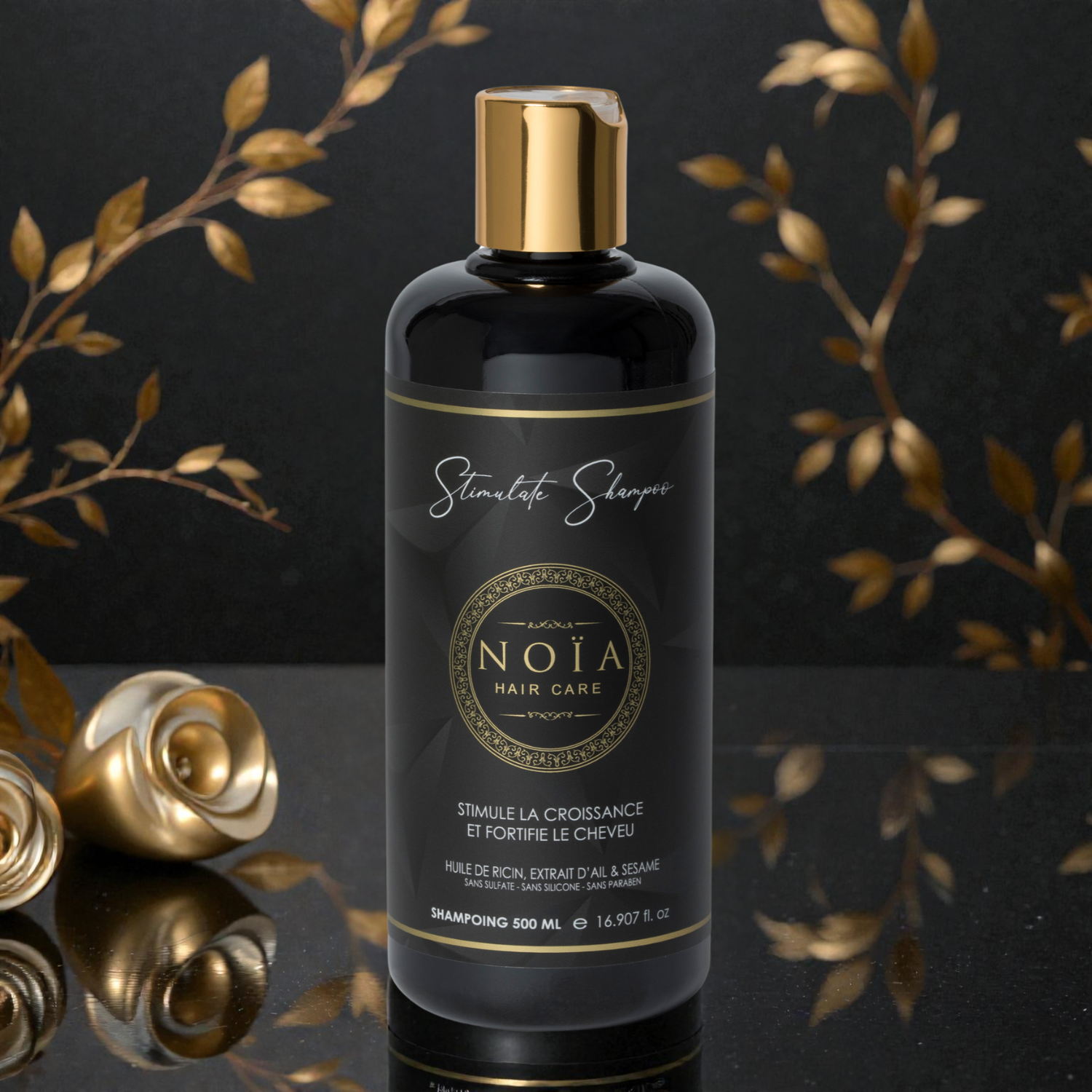 Coffret Stimulate NOÏA Hair – Routine Fortifiante – Shampoing, Masque, Sérum & Peigne de Voyage