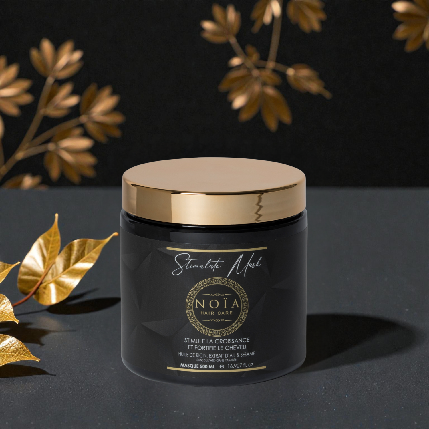 Coffret Stimulate NOÏA Hair – Routine Fortifiante – Shampoing, Masque, Sérum & Peigne de Voyage
