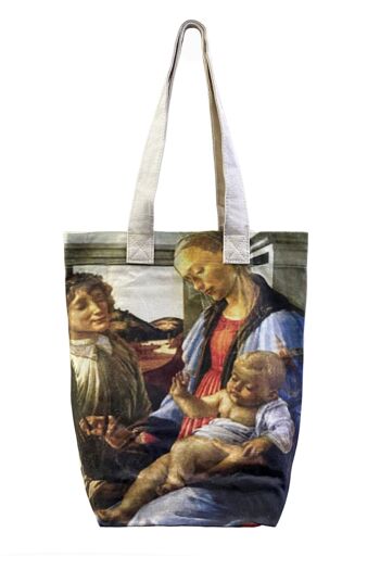 Botticelli La Vierge à l'Enfant Art Print Sac fourre-tout en coton (Pack de 3) 1