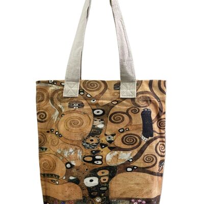 Bolsa de algodón con estampado artístico del árbol de la vida de Klimt (paquete de 3)