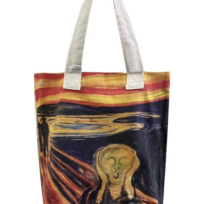 Edvard Munch The Scream Bolsa de algodón con estampado artístico (paquete de 3)