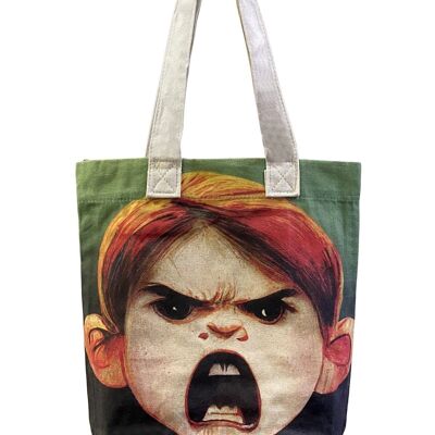 Borsa tote in cotone con stampa animata per bambini (confezione da 3)