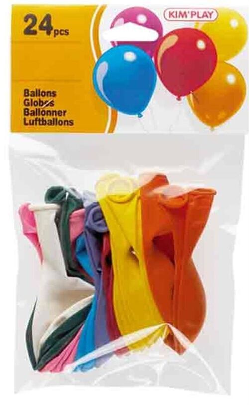 Sachet 24 Ballons A Gonfler Luxe