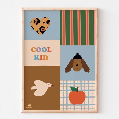 Educational poster - child decoration - Giant Cool Kid