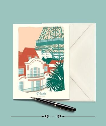 Carte Postale PARIS Les Toits - 15x21cm 3