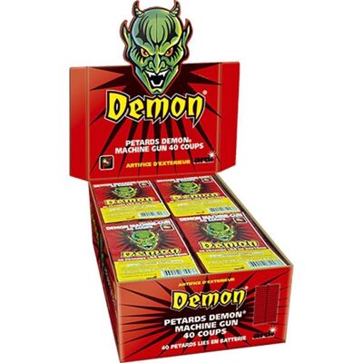 Tiger ZZ – Demon Machine Gun – 50 Packungen mit je 40 verbundenen Feuerwerkskörpern