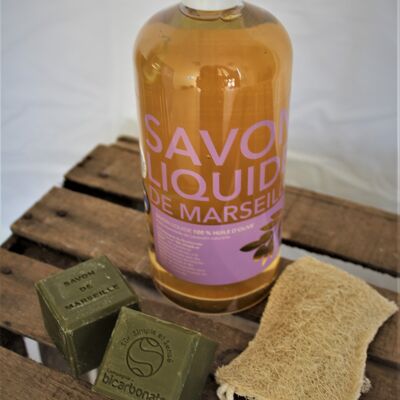 Liquid Marseille soap with Lavandin essential oil - 1L