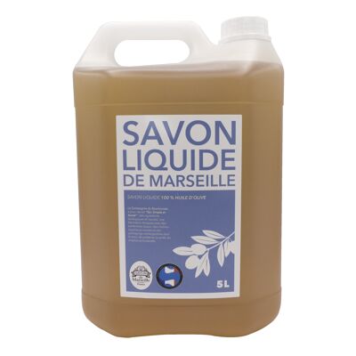 Jabón líquido de Marsella neutro con aceite de oliva - 5L