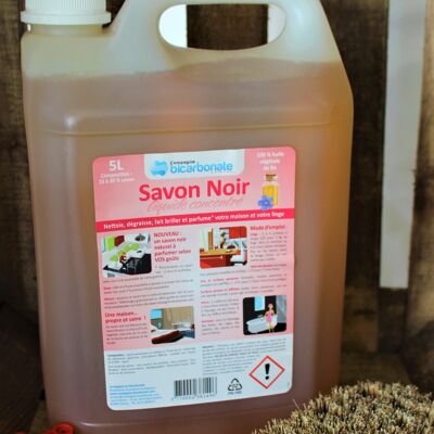 Savon noir liquide à l'huile de Lin - 5L