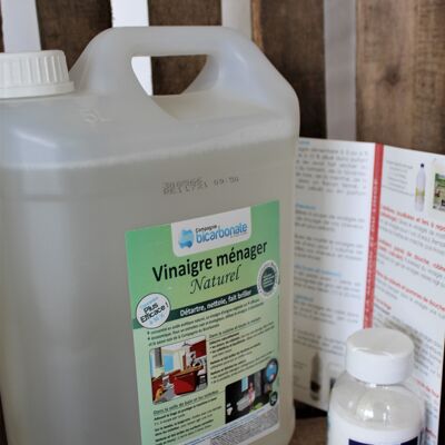 Vinaigre blanc ménager concentré à 14 ° - 5L