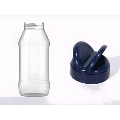 Flacon rechargeable 1000 ml et son bouchon poudreur