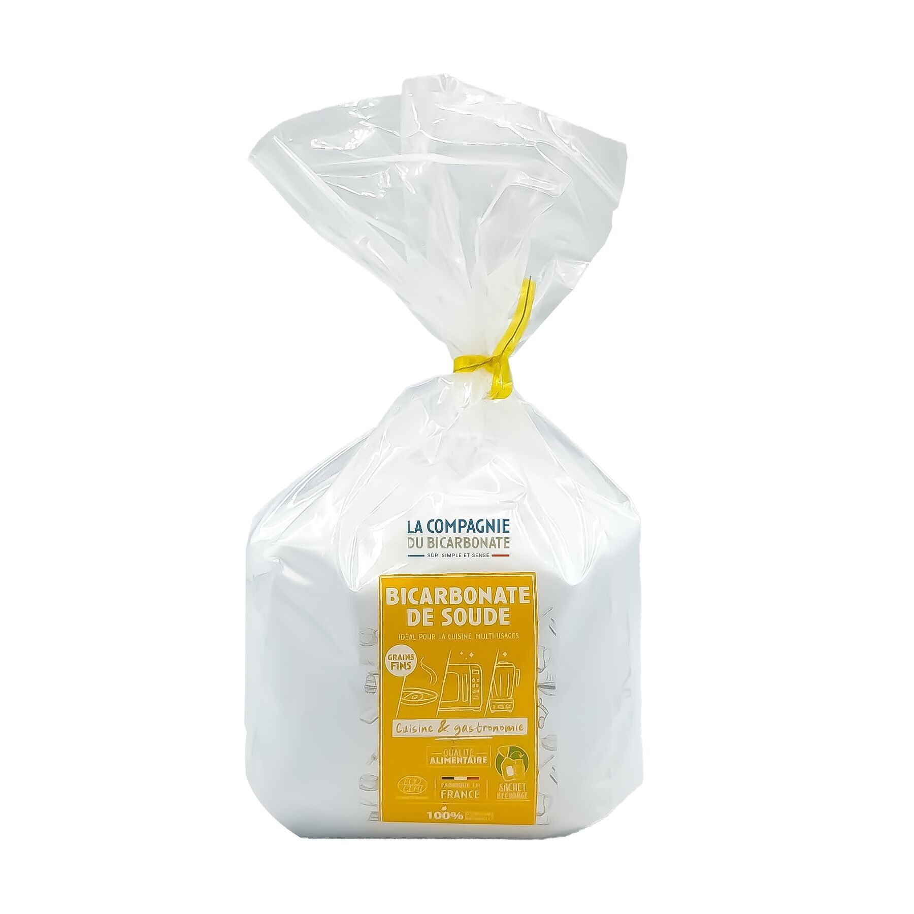 Bicarbonato comestible de grano fino - Bolsa "Open-Up" 1 kg