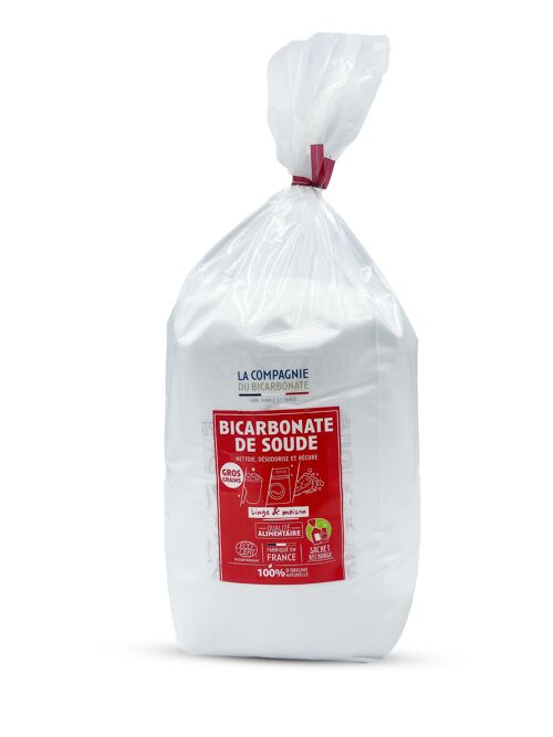 Bicarbonate alimentaire gros grains - Sachet «Open-Up» 3 kg