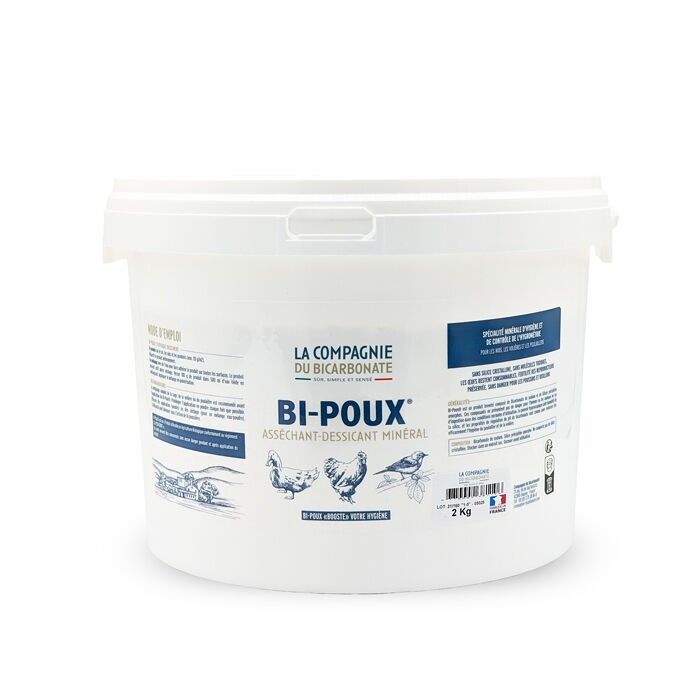 Bi-Poux® 2 kg - Polvo desecante para la higiene de las aves