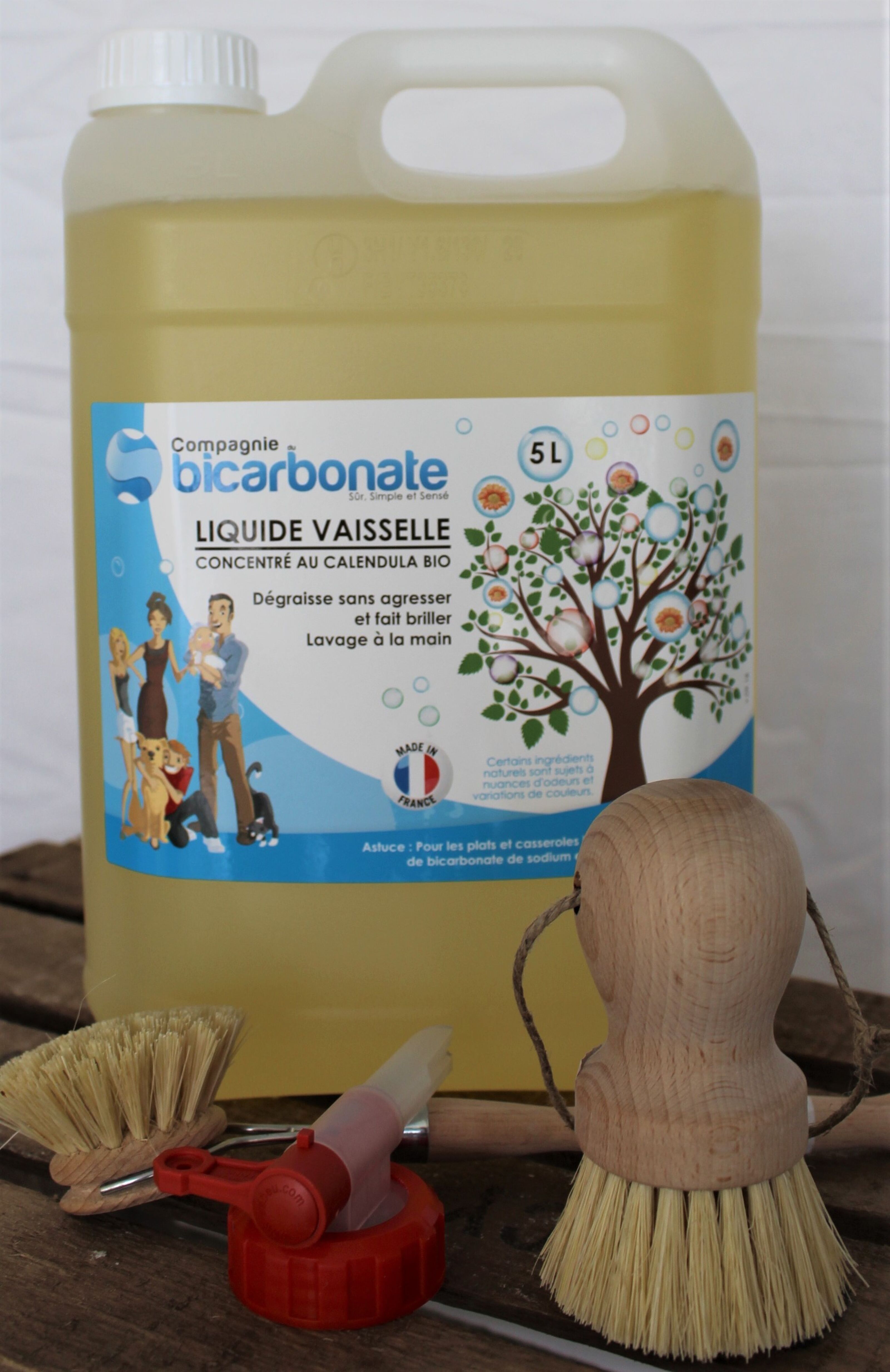 Achat Liquide vaisselle bio concentré au calendula - 5L en gros