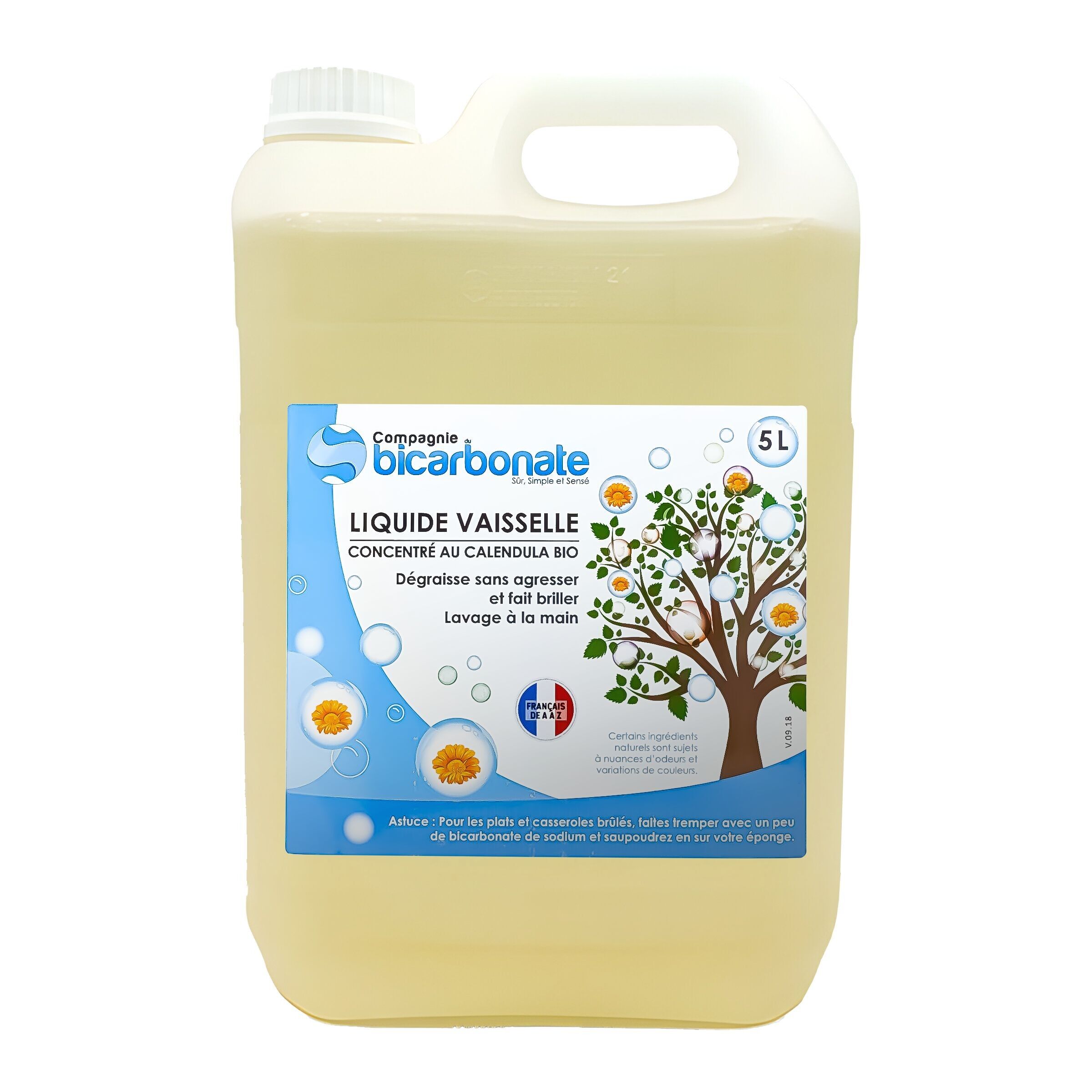Líquido lavavajillas concentrado de caléndula - 5L