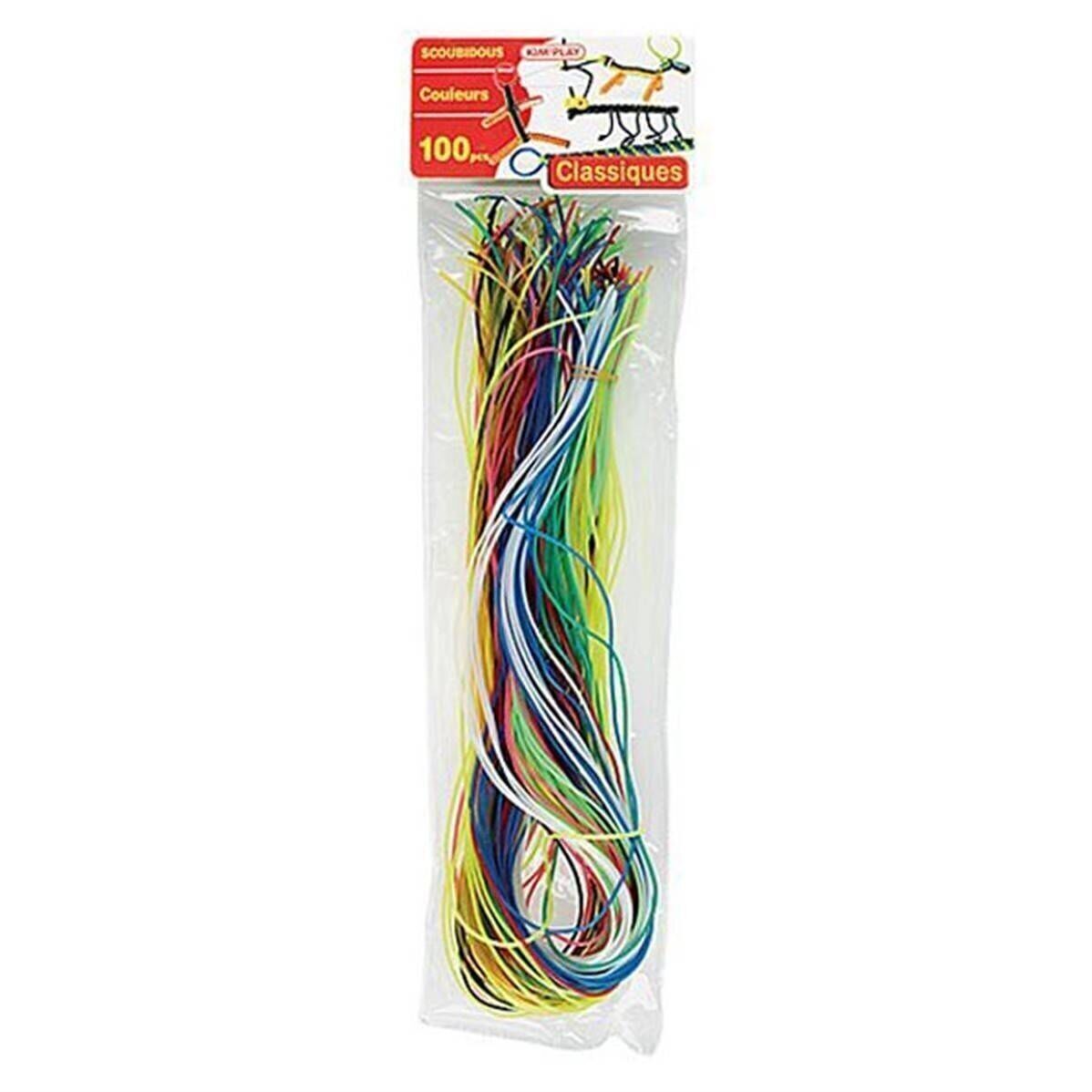 Bolsa de 100 hilos Scoubidous surtidos