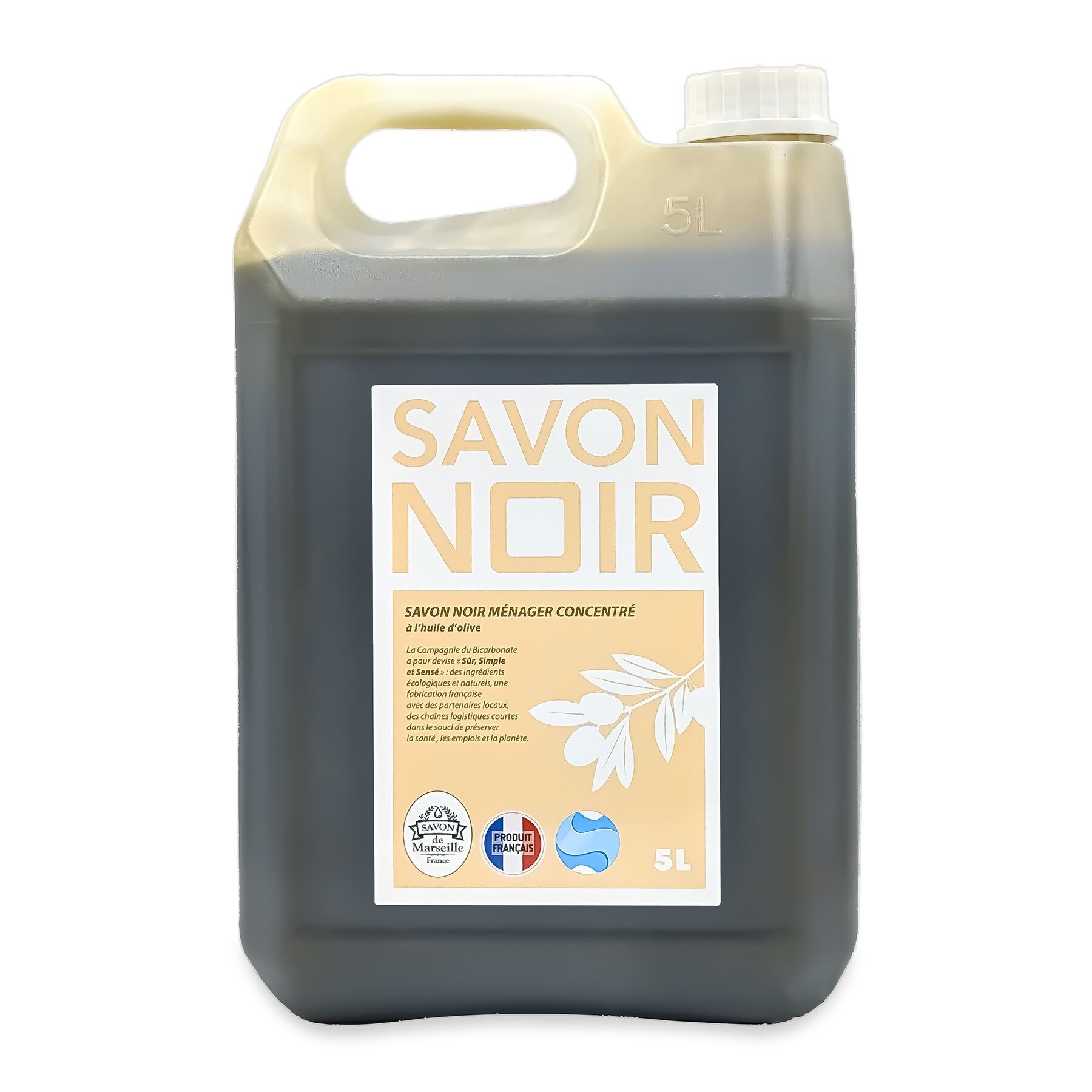 Jabón negro líquido con aceite de oliva - 5L