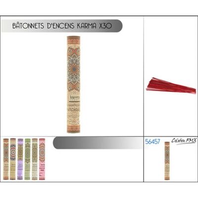 KARMA incense sticks per 30 pieces - 6 assorted scents