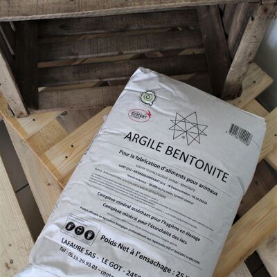 Argilla bentonitica Lafaure - Sacco da 25 kg