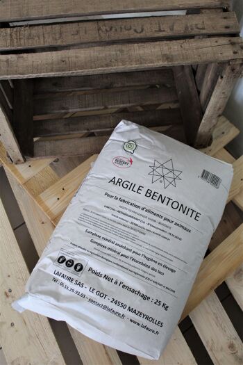 Argile bentonite Lafaure - Sac de 25 kg