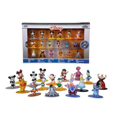 Scatola da 18 figurine Disney in metallo