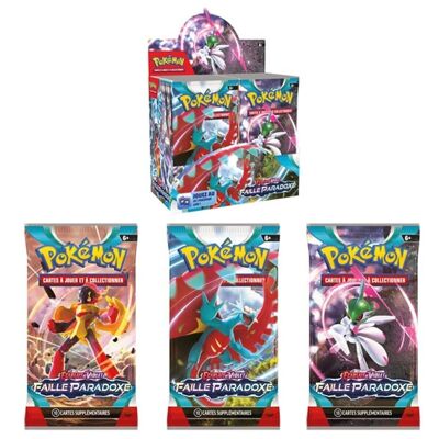 Expositor 36 potenciadores Pokémon EV04 Scarlet y Purple Paradox Rift