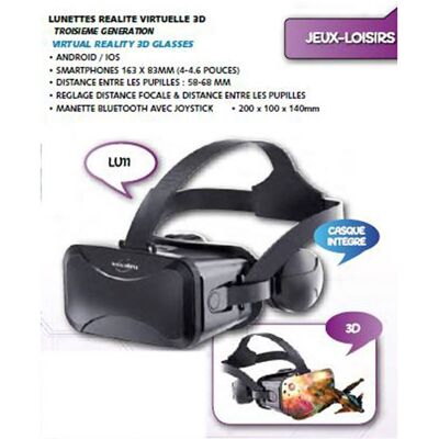 Virtuelle Brille + Kopfhörer + Joystick