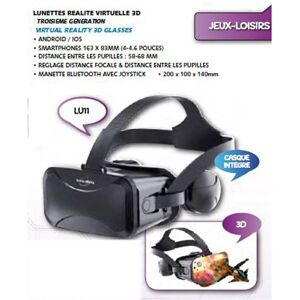 Lunette Virtuelle + Ecouteurs + Joystick