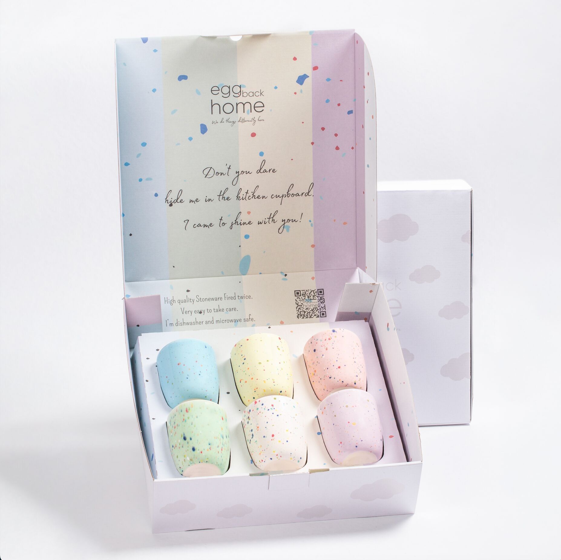 New Party Tazza Media 220ml - Mix 6 Pezzi