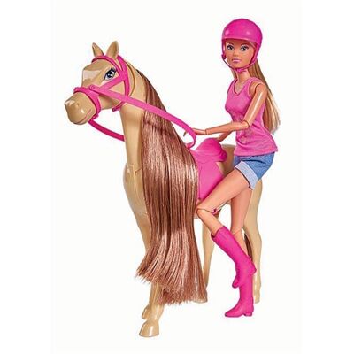 SMOBY - Steffi Doll 29Cm With Her Horse.